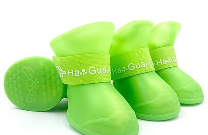 Pet silicone rain shoes