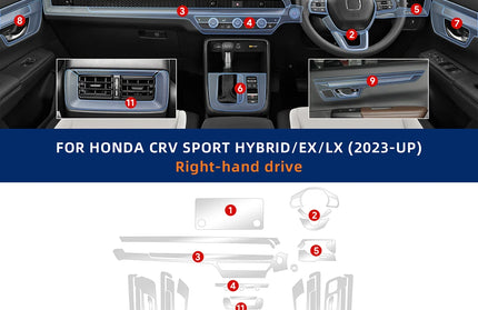 For Honda Interior Anti-scratch Protector Film