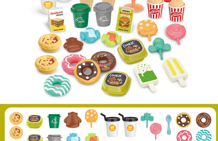 Pretend play, barbecue, fast food, etc