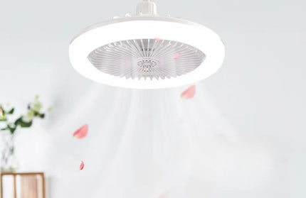 Rotatable 3in1 Ceiling Fan with Remote Control Lighting Lamp E27 Converter Base Light