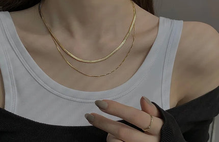 2026 Double Layer Snake Clavicle Chain Necklace