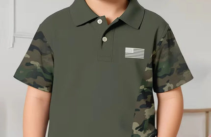 Children's Striped Polo Shirt Boy
