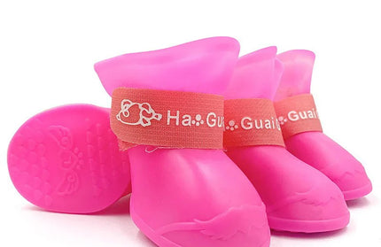 Pet silicone rain shoes