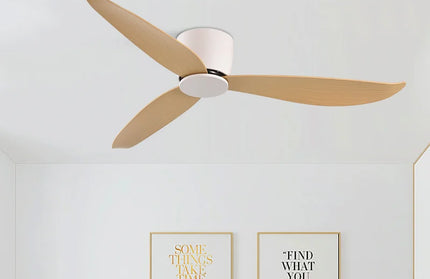 SOVE Ceiling Fan White Low Floor 17cm DC Ceiling Fan With Remote Control