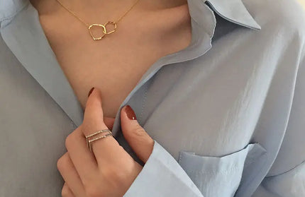 Two Round Shaped Necklaces Female