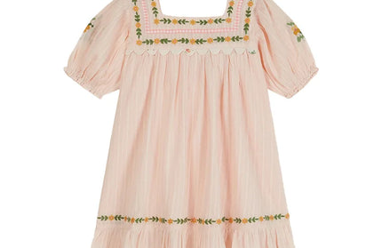 Embroidered Flower Flying Sleeve