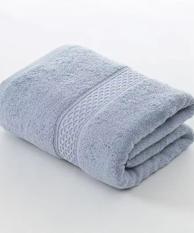 Bath Towel Solid Color Soft Absorbent Multipurpose