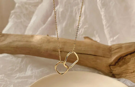 Two Round Shaped Necklaces Female