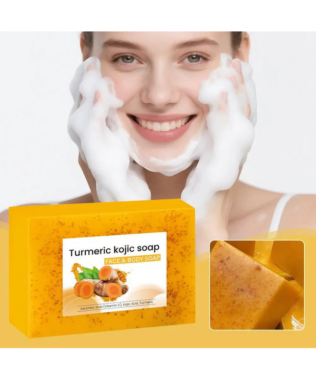 Turmeric Soap Lemon Acids Handmade Soap Kojic acid soap