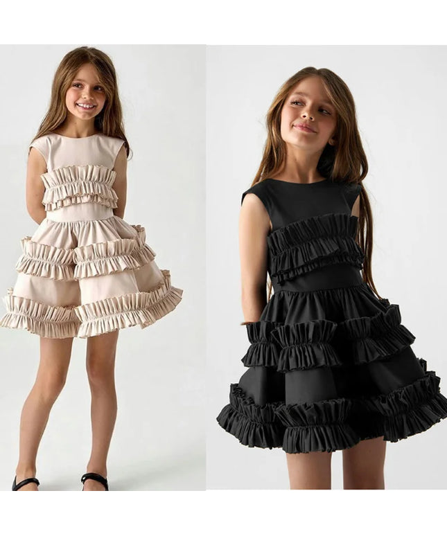 Cake Lace Dress Court Vest Dress