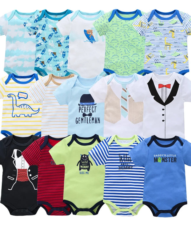 New Baby Boy Clothes Summer 100%Cotton