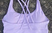 orchid sports bra / S