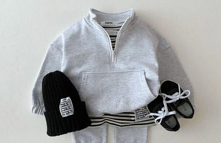 Cotton Tops Jacket Pants Suit