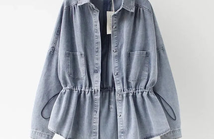 Denim Loose Long Shirt