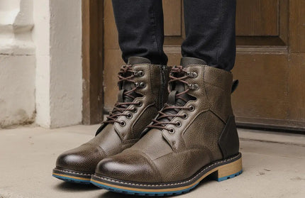 Men Boots Fashion Retro 2026
