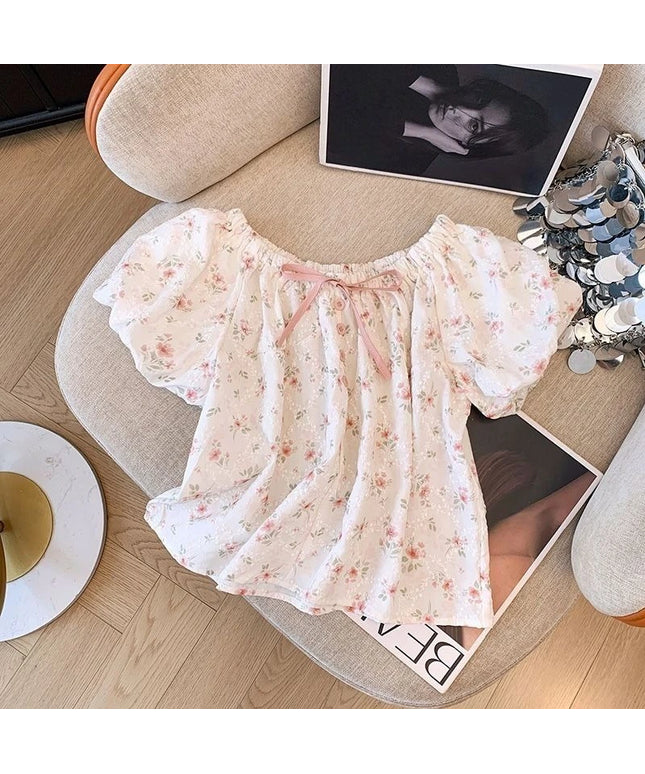 Girls Floral Summer Blouse