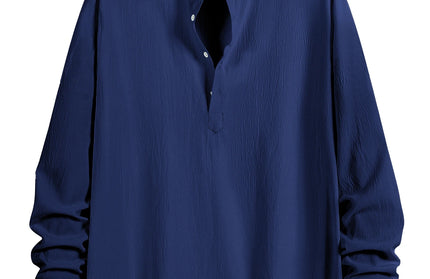 Versatile Stand-Up Collar Shirt