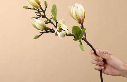 Film Feel Magnolia Bouquet Faux Flower Branch