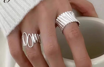 Couple 925 Sterling Silver Minimalist Handmade