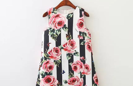 Rose Printing Children Costumes