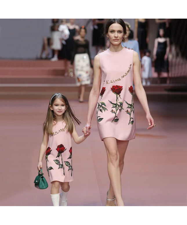 Rose Printing Children Costumes
