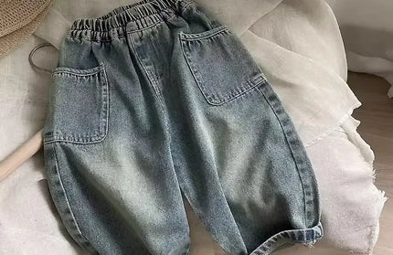 Whiskered Casual Jeans
