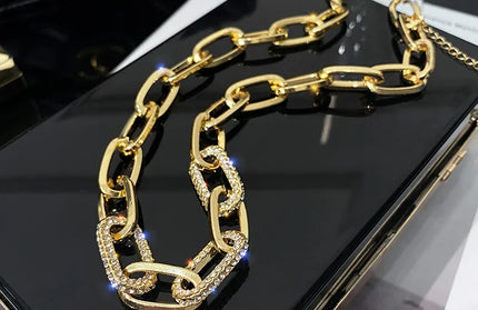 New metal thick chain necklace