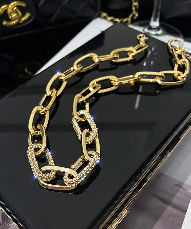 New metal thick chain necklace