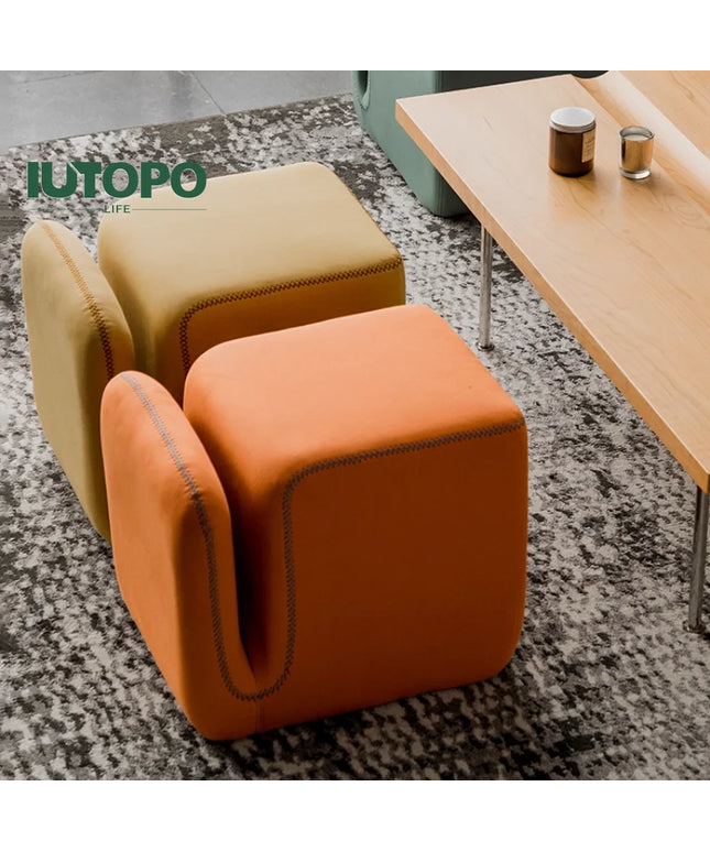 Sofa Stool Makeup Sitting Pier Fabric Shoe Changing Stool