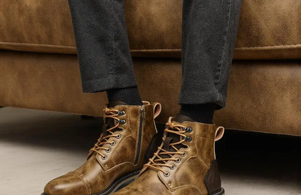Men Boots Fashion Retro 2026