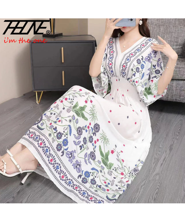 Bohemian floral Fashion Summer Dress For Women