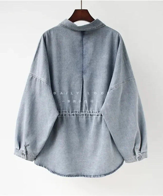 Denim Loose Long Shirt