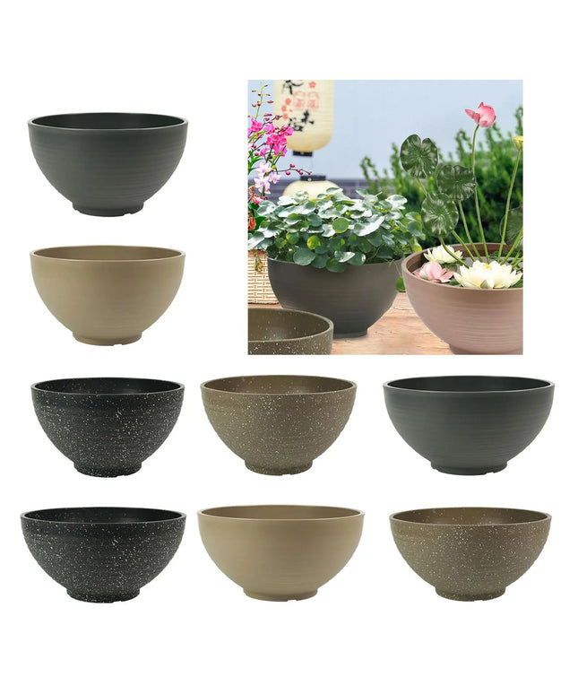 Garden Bowl Planter Water Plant Pot Multipurpose Practical Gift Ornament