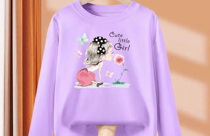 Girls Cartoon Autumn Long Sleeve T-Shirt