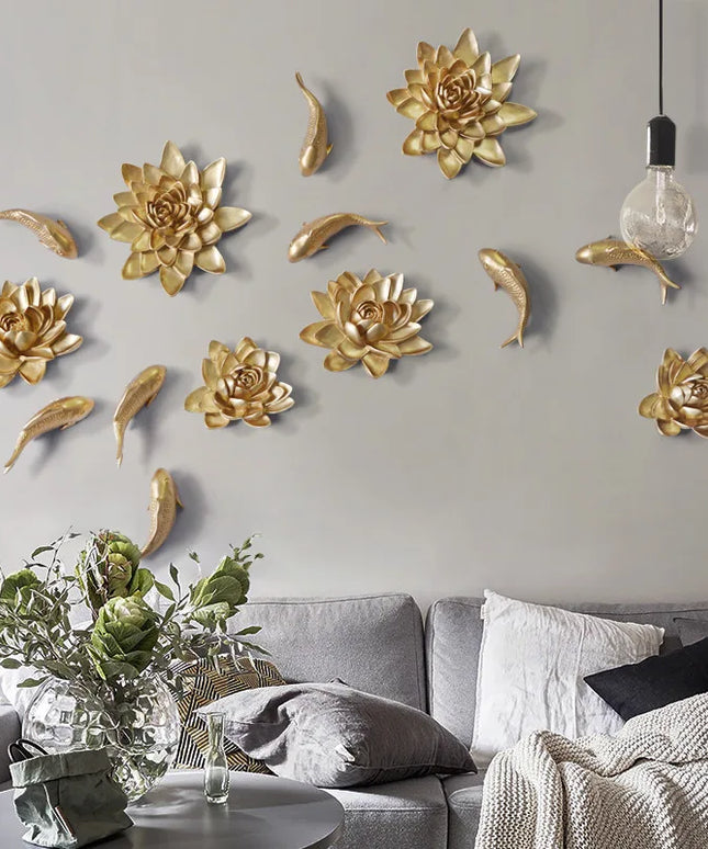 TV Background Decoration Artificial Flowers