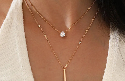 Trendy Zircon Pendant Necklace
