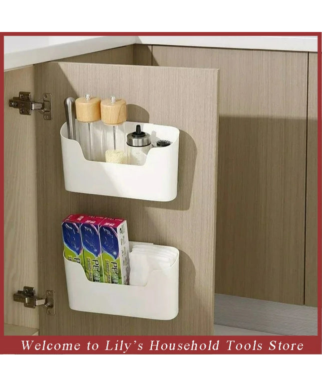 Wall-mounted Adhesive Storage Rack