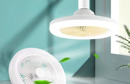 Rotatable 3in1 Ceiling Fan with Remote Control Lighting Lamp E27 Converter Base Light