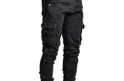 Men Street Elastic Denim Jeans