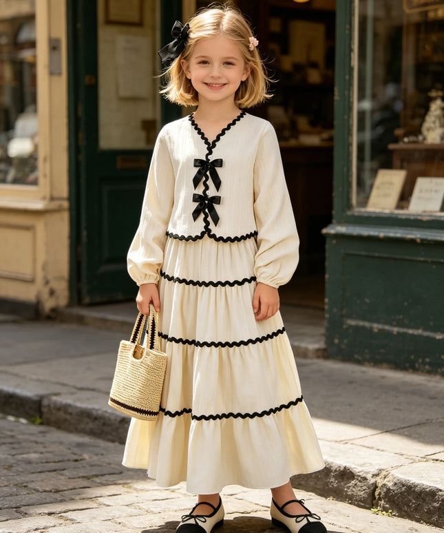 Girls Casual Solid Outfit Set