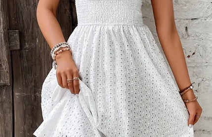 Summer Fashion Loose Hollow Out Beach Style Dress