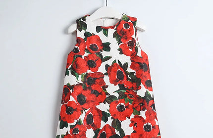Rose Printing Children Costumes