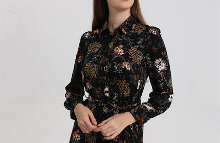 Soft Maxi Dress with Belt 2024 Spring