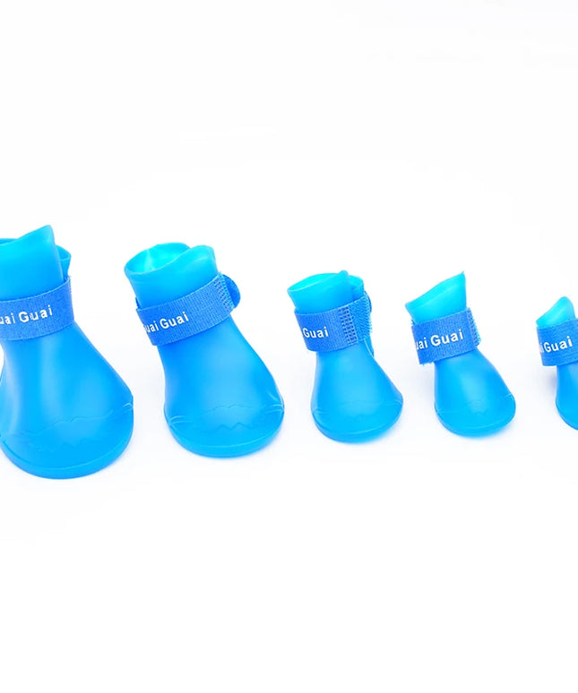 Pet silicone rain shoes