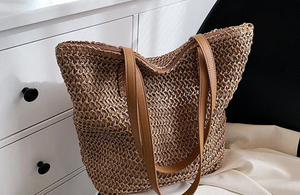 Straw Beach Tote Bag