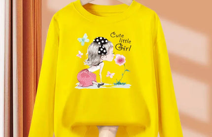 Girls Cartoon Autumn Long Sleeve T-Shirt