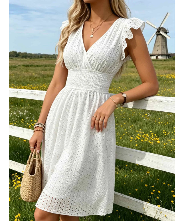 Summer Fashion Loose Hollow Out Beach Style Dress