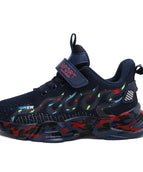 dark blue red