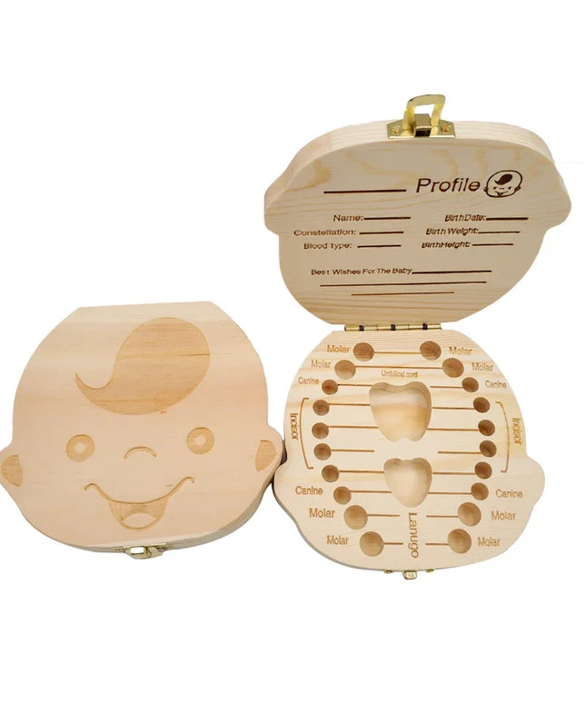 Baby Tooth Box Wooden