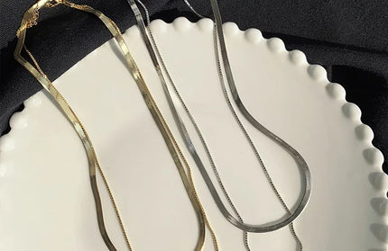 2026 Double Layer Snake Clavicle Chain Necklace